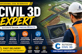create grading plans, surface modeling, and earthwork calculations in civil 3d