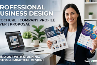 design brochure company profile, flyer, and proposal