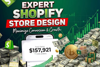design a premium shopify store optimized for conversions and growth