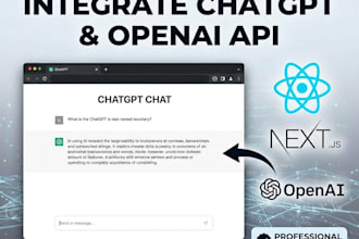 integrate chatgpt into your react or nextjs app