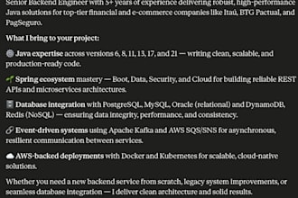 do backend java applications
