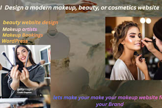 design a stunning beauty salon or makeup artist website
