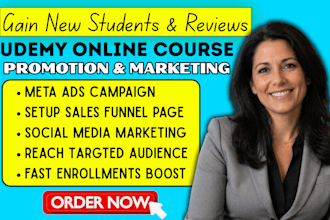do udemy course promotion, online course marketing, kajabi course sales funnel
