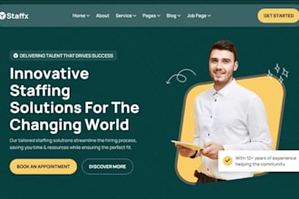 build recruitment website job board job portal hiring staffing agency website
