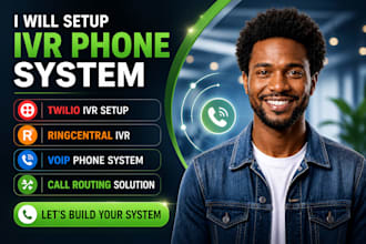 setup IVR phone system with twilio, ringcentral, voip and call routing