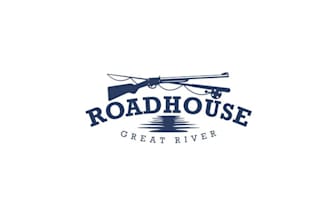 design super mississippi river restaurant logo
