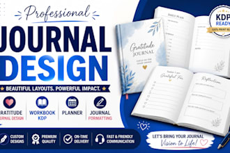 journal design gratitude journal design workbook kdp planner journal formatting