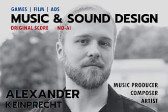 compose soundtrack, game music, film score, background music