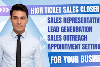 sales closer 8 figure sales representative high ticket sales closer cold calling