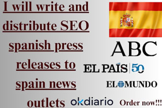 write and distribute SEO spanish press releases to spain news outlets
