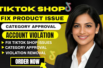 fix tiktok shop issues and setup tiktok shop category approval