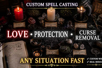 cast powerful custom spell for any situation, love, protection, curse removal