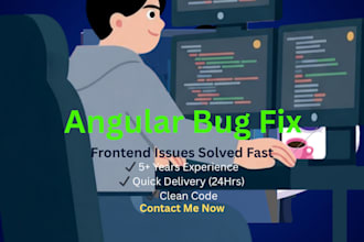 fix angular bugs, errors, and frontend UI issues fast