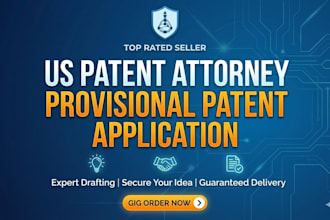 draft and file your patent application professionally for eb1a visa