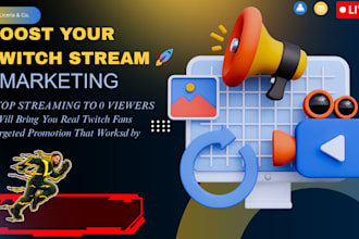 market your twitch stream to targected audience