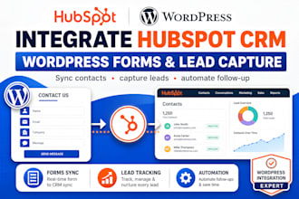 integrate hubspot CRM contact forms lead capture wordpress website
