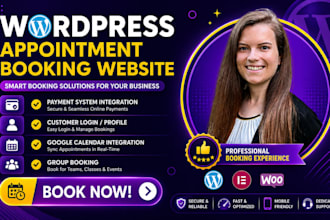 create amelia booking or bookly for your wordpress appointment website