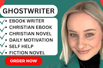 ghostwrite christian ebook self help book ghostwriter ebook writer ghostwriting