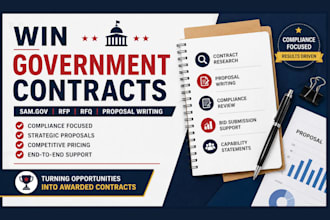 win government contract, write bid proposal, find rfp, respond to rfp, tenders