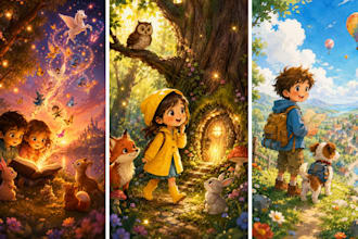 children book illustration story kids  illustration kids