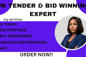 write UK tender, bid proposal, and healthcare rfp response