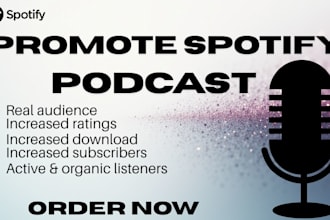 do organic spotify podcast, podcast campaign spotify streams promotion globally