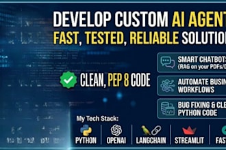 develop a custom ai agent and chatbot using python and openai