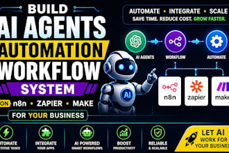 build ai agents, ai automation workflow on n8n zapier make vapi for business