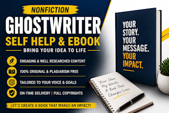 ghostwrite a professional nonfiction, self help or personal development ebook
