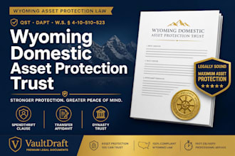 write a wyoming asset protection trust research and comparison report