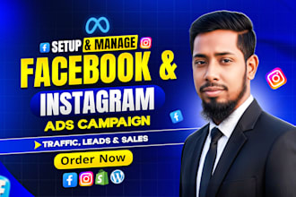 do facebook ads campaign, instragram ads, meta ads manager for sales and leads