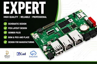 design professional pcb layout, schematic, and gerber files