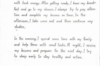 write neat handwritten notes in bengali and english