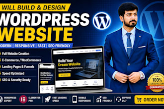 design wordpress website, wordpress website redesign, elementor website