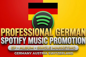 do professional german spotify music promotion