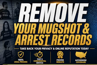 permanently remove mugshots and negative articles, etc