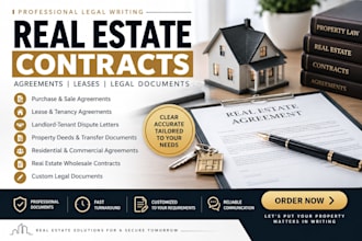 draft real estate contracts, purchase agreements landlord tenant dispute letter