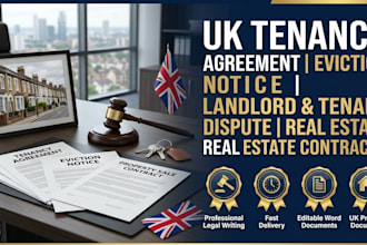 draft UK tenancy agreement eviction notice landlord tenant dispute legal writing