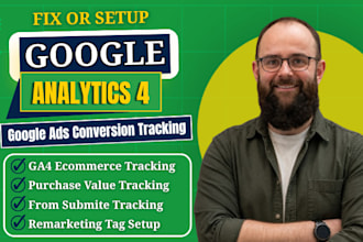 setup google analytic 4, ga4 conversion tracking and ecommerce tracking