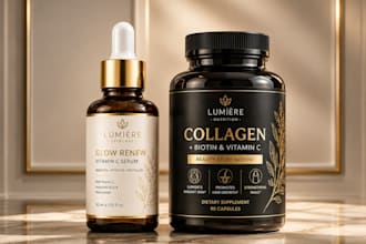do skincare bottle and supplement labeling, beauty cosmetic brands premium label