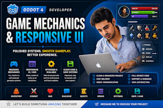 create polished game mechanics and responsive UI in godot 4