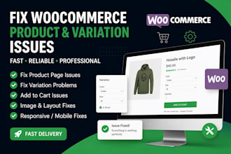 fix woocommerce product page and variation issues