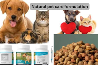 formulate custom pet product for dogs and cats as a certified veterinarian