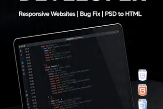 convert figma to html css javascript responsive website
