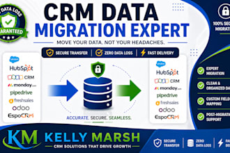 data migration to salesforce,monday crm,hubspotcrm,zoho,pipedrive,freshsales