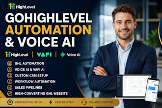 build gohighlevel automation, gohighlevel voice ai , vapi ai and ghl website
