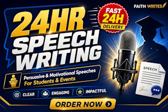 write persuasive motivational and informative speeches that inspire