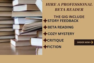 beta read fiction critique cozy mystery and novel feedback