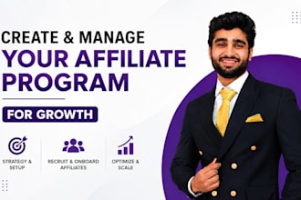create and manage your affiliate program for growth