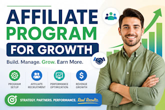 create and manage your affiliate program for growth